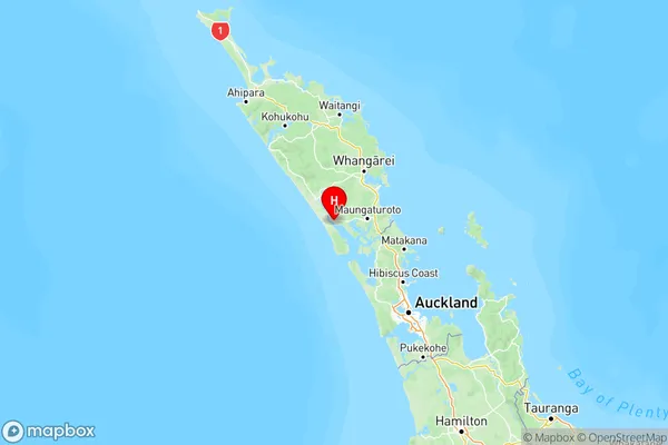 Ruawai, Northland Region Map