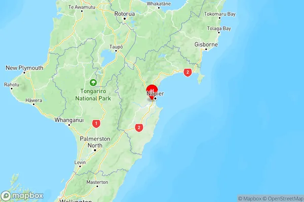 Taradale, Hawke's Bay Region Map