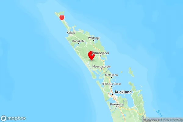 Tangiteroria, Northland Region Map