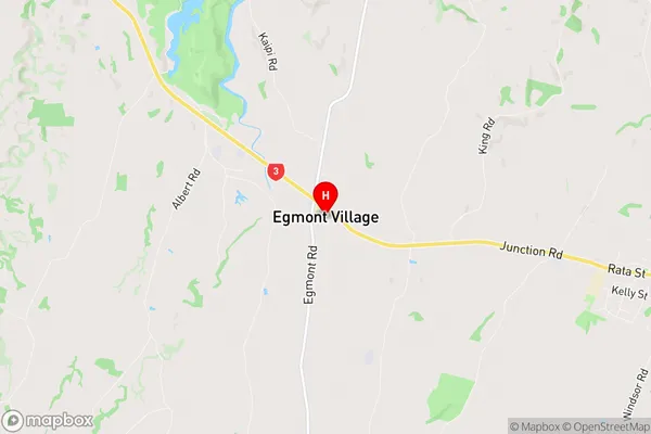 Egmont Village, Taranaki Region Map