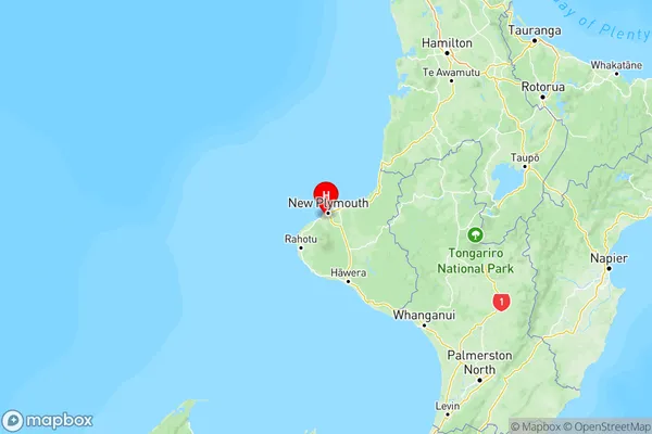Ferndale, Taranaki Region Map