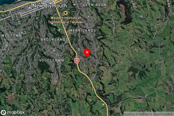 Highlands Park, Taranaki Satellite Map