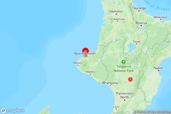 Highlands Park, Taranaki Region Map
