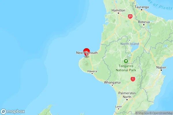 Hurworth, Taranaki Region Map