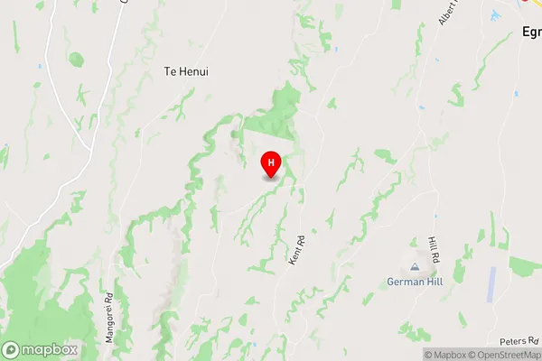 Korito, Taranaki Region Map