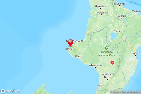 Okato, Taranaki Region Map