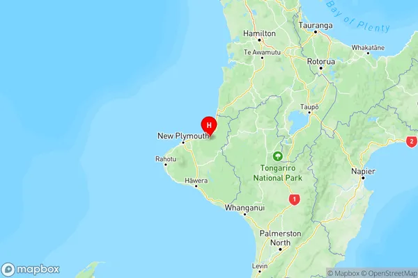 Okoki, Taranaki Region Map