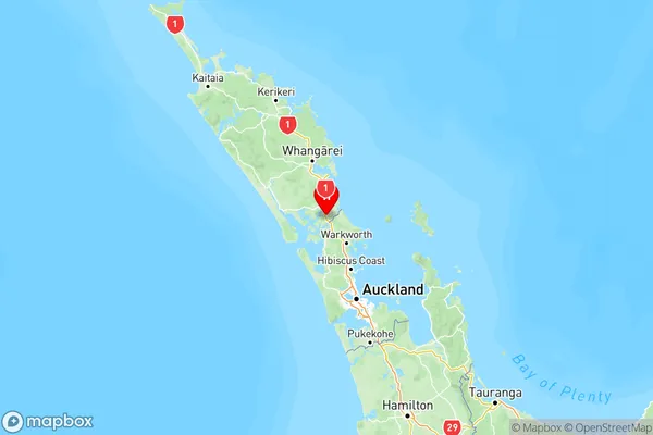 Topuni, Northland Region Map