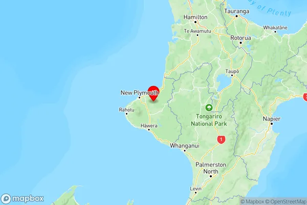 Tarata, Taranaki Region Map