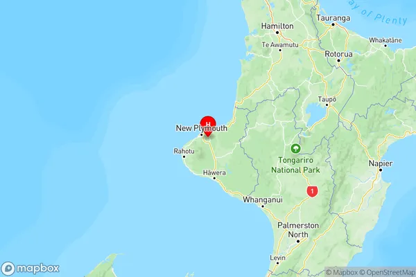 Tarurutangi, Taranaki Region Map