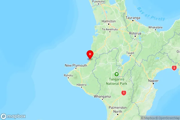 Tongaporutu, Taranaki Region Map