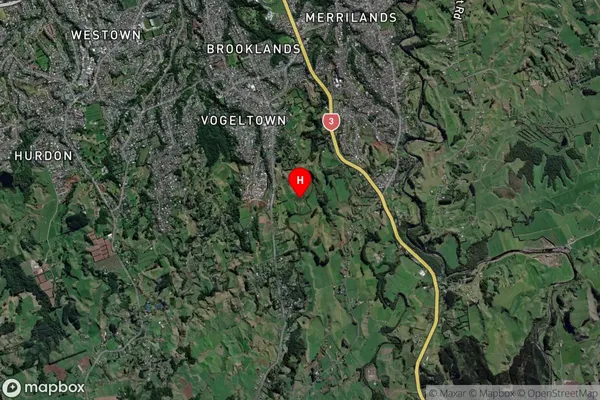 Upper Vogeltown, Taranaki Satellite Map