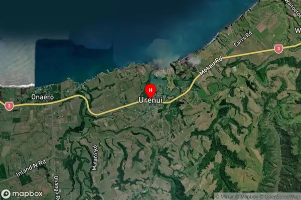 Urenui, Taranaki Satellite Map