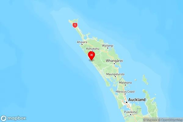 Waipoua, Northland Region Map