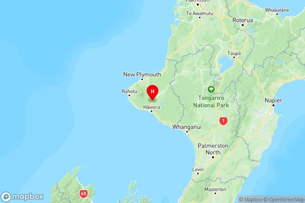 Eltham, Taranaki Region Map