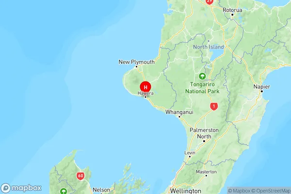 Hawera, Taranaki Region Map