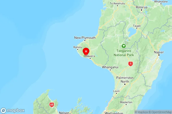 Manaia, Taranaki Region Map