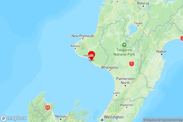 Manutahi, Taranaki Region Map