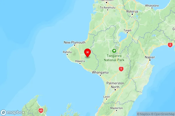 Matemateaonga, Taranaki Region Map