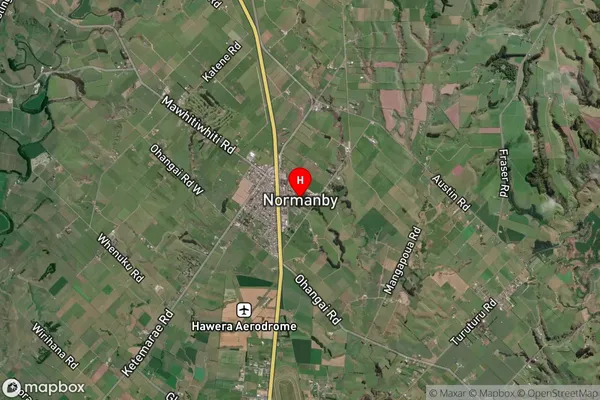 Normanby, Taranaki Satellite Map