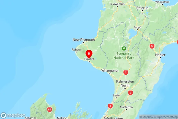 Normanby, Taranaki Region Map