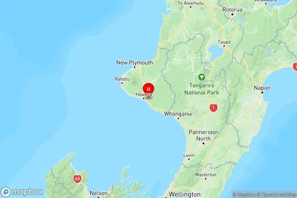 Ohangai, Taranaki Region Map